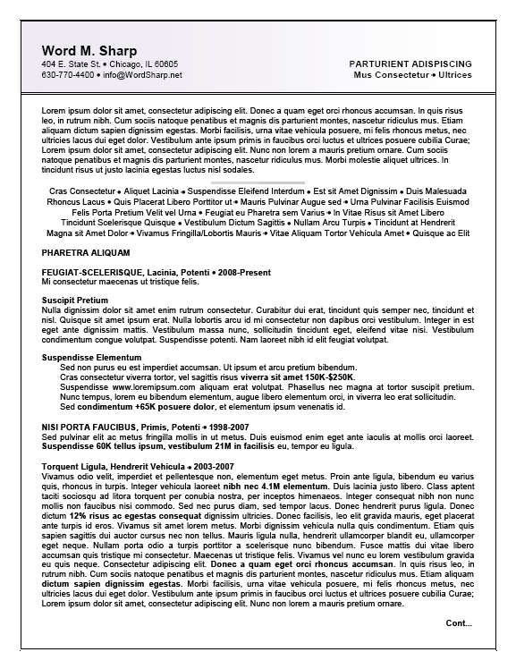 Montreal resume 2